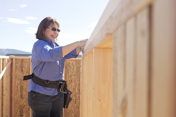 &lt;p&gt;Federal Housing Administrator Tammye Trevino aligns a
two-by-four at a Mutual Self-Help Housing Project project site in
Spring Creek Estates Thursday afternoon.&lt;/p&gt;