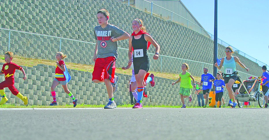 <p>This year's theme for the Mission Valley Kids Walk / Run was Super Heroes. Proceeds from the run will go to the parks and trail projects in the Mission Valley.</p>
