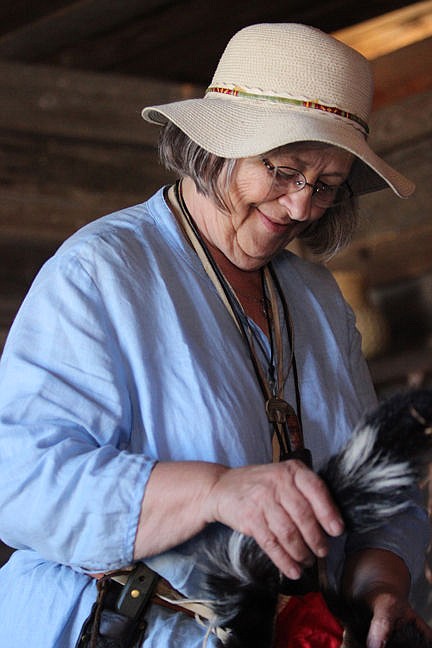 &lt;p&gt;Mary Ellen Davis, of Lolo, shows off her skunk pelt.&lt;/p&gt;