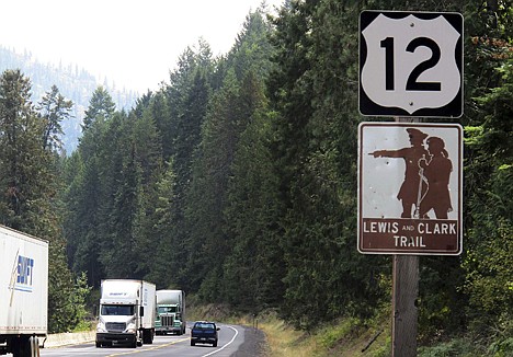 &lt;p&gt;Big rigs and passenger cars share the road on busy U.S. 12 in Kamiah on Sept. 16.&lt;/p&gt;