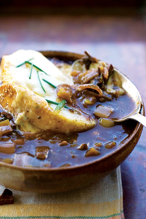 &lt;p&gt;This Sept. 12, 2011 photo shows French onion and mushroom soup in Concord, N.H. French onion soup is a classic well suited for fall. The dark, rich broth and cheese-encrusted top are perfect for fending off a chilly evening. (AP Photo/Matthew Mead)&lt;/p&gt;