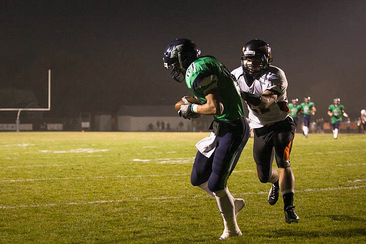 &lt;p&gt;Patrick Cote/Daily Inter Lake Glacier senior wide receiver Kalen Reed (81) hauls in a touchdown near the end of the first half Friday night during the sixth crosstown matchup at Legends Stadium. Friday, Sept. 28, 2012 in Kalispell, Montana.&lt;/p&gt;