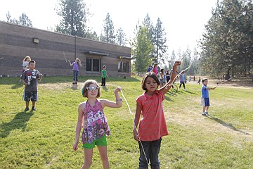 &lt;p&gt;St. Ignatius students Ahni Humphrey and Sequoia Bossy practice their ring-toss skills during Nativa Awareness week. The Native game is used as a way to improve hand-eye coordination.&#160;&lt;/p&gt;