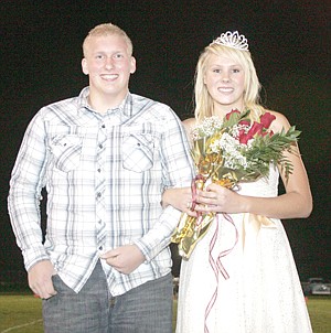 &lt;p&gt;Troy's homecoming King and Queen Levi Lawson, left, and Andrea Mack.&lt;/p&gt;