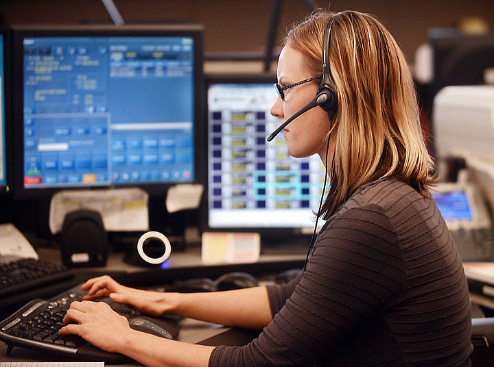 &lt;p&gt;&lt;strong&gt;Dispatcher Nikki Stephens&lt;/strong&gt; takes a call on Tuesday at the Flathead 911 Emergency Communications Center.&lt;/p&gt;&lt;div&gt;&#160;&lt;/div&gt;