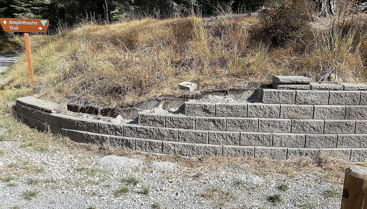 Blue Creek Bay parking area damaged by vandalism