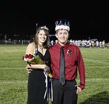 Homecoming Queen Adessa Durglo and King Arlen Teller