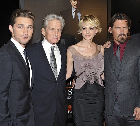 &lt;p&gt;Actors, from left, Shia LaBeouf, Michael Douglas, Carey Mulligan and Josh Brolin attend the premiere of &quot;Wall Street: Money Never Sleeps&quot; at the Ziegfeld Theatre on Sept. 20 in New York.&lt;/p&gt;