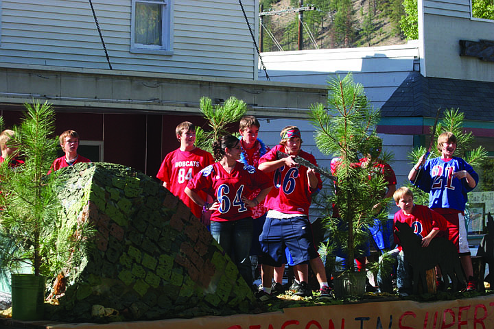 It's wolf season in Superior was the theme of this float in the parade on Friday before the homecoming football game. Students spent part of the day building the floats.