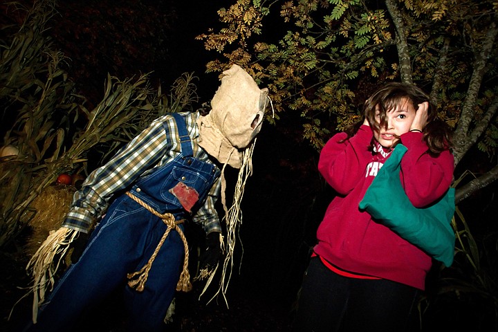 &lt;p&gt;Cristal Chavez, 12, has an experience with on of the &quot;scare zone&quot; characters as she walks through Scarywood.&lt;/p&gt;