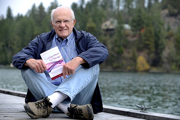 &lt;p&gt;Miles Finch, author of Somewhere by Chicago with his book on Tuesday, September 25, along the western shore of Flathead Lake.&lt;/p&gt;