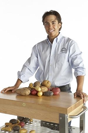 Courtesy photo<br> Olympic skating medalist and Seattle native Apolo Anton Ohno recently entered into a paid sponsorship agreement with the Washington State Potato Commission.
