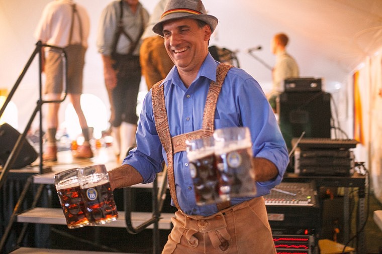 &lt;p&gt;Scott Skerlock grabs steins for the women&#146;s stein-holding competition Sept. 27, 2012, during Oktoberfest at Depot Park in Whitefish. Thanks to events such as Oktoberfest, Whitefish had record resort-tax collections during fall 2012.&lt;/p&gt;