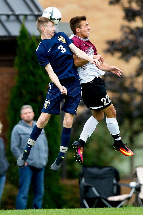 &lt;p&gt;North Idaho forward Alec Maldonado (22) narrowly misses a header as he goes up against Ian Shirey (3) of Spokane on Wednesday, Sept. 21, 2016 at North Idaho College.&lt;/p&gt;