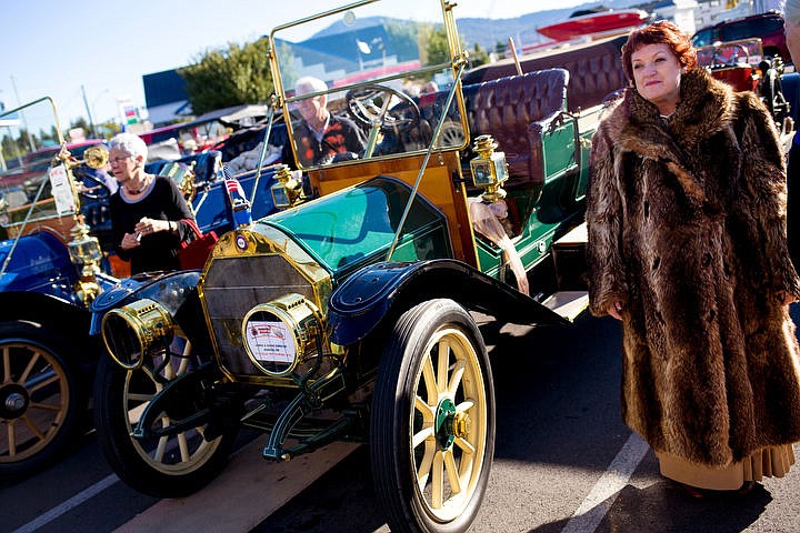 &lt;p&gt;Wearing a vintage fur coat, Garrie Zordich of Boring, Ore. stands next to her 1910 Velie &quot;D&quot; Touring horseless carriage before the start of the second day of the 19th Annual Regional &quot;Panhandle Scramble&quot; Tour on Sept. 13, 2016. More than 100 horseless carriage enthusiasts drive their vintage cars that are at least 100-years-old through St. Maries, Hayden Lake, Coeur d'Alene and Bayview in the annual tour.&lt;/p&gt;