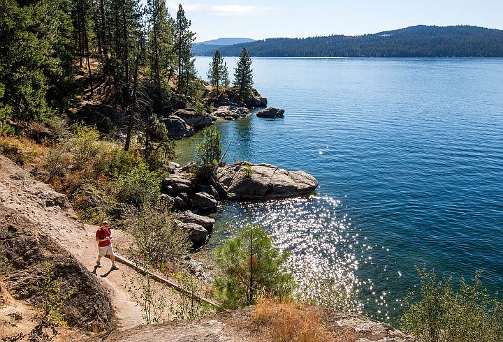 &lt;p&gt;A man walks along the main trail around Tubbs Hill Wednesday, Sept. 14, 2016 as Lake Coeur d'Alene glistens in the background. Summer weather is forcasted through Friday, with temperatures predicted in the upper 70s.&lt;/p&gt;