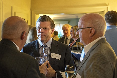 &lt;p&gt;Prize-winning historian and author of the new book &quot;Cronkite,&quot; Douglas Brinkley speaks with Idaho Humanities Council members Thursday at the home of Nona and Dick Barclay during a pre-lecture reception.&lt;/p&gt;