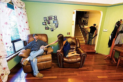 &lt;p&gt;Colin Allen, 38, relaxes in a chair as his 10-year-old daughter Kailea plays with the family pet. Allen was diagnosed with a rare form of adenoid cystic carcinoma, forcing him to quit his job as a mechanic.&#160;&lt;/p&gt;