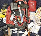Checking on essential items for a hunting backpack