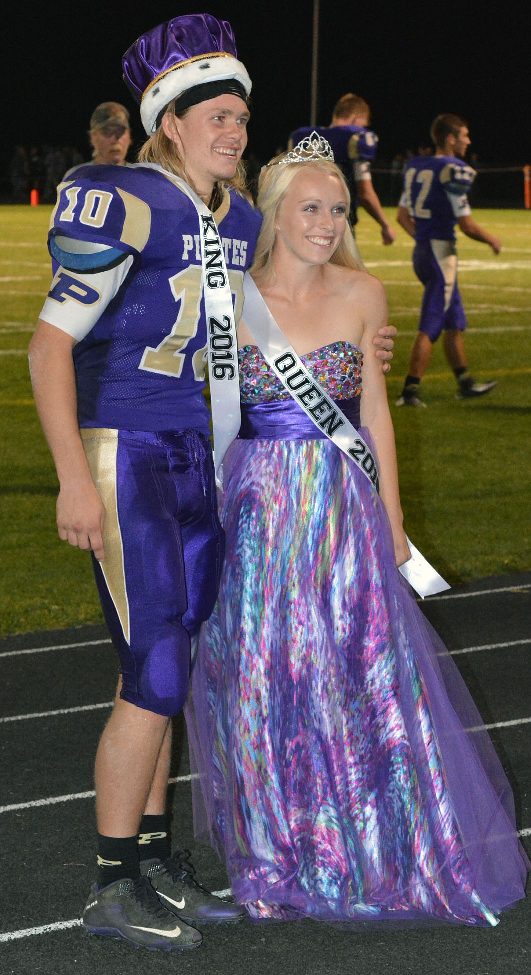 &lt;p&gt;POLSON FOOTBALL player &lt;strong&gt;Cadis Chowning&lt;/strong&gt; (left) poses with &lt;strong&gt;Tiara Duford&lt;/strong&gt; (right) after getting named homecoming king, queen at the homecoming event Friday night at Polson High School&lt;/p&gt;