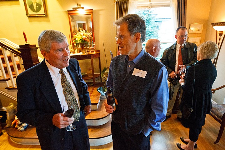 &lt;p&gt;SHAWN GUST/Press James McPherson, recipient of the 1989 Pulitzer Prize for his book about the Civil War &quot;Battle Cry of Freedom,&quot; visits with Dr. Tim Quinn Thursday during the Idaho Humanities Council's benefactor reception.&lt;/p&gt;