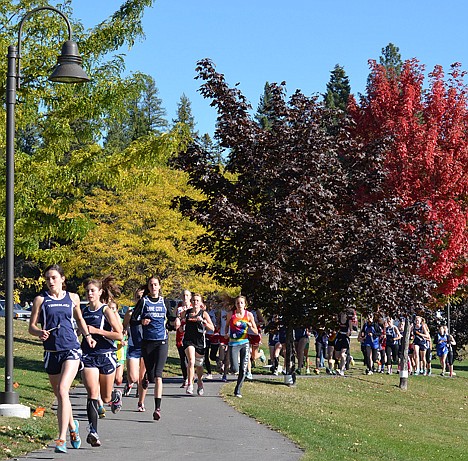 &lt;p&gt;The start of the boys race at the Sandpoint Invitational on Saturday at Riley Creek Campground.&lt;/p&gt;