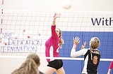 Volleyball fights for five-set win over Plains