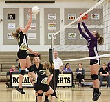 Royal girls stopped twice in volleyball