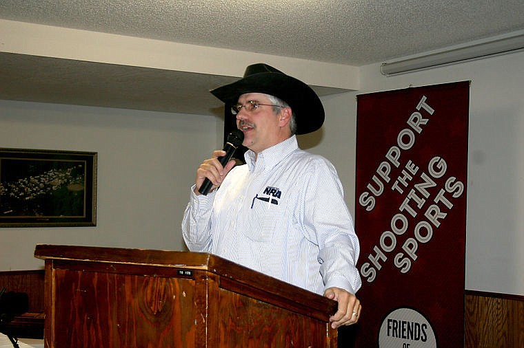 &lt;p&gt;Joe Crismore runs an auction at the Friends of the NRA dinner in St. Regis on Thursday.&lt;/p&gt;