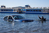 Submerged vehicle tied to fake kidnap claim