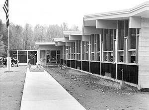 &lt;p&gt;The front of the Walter F. Morrison School at Troy provides interesting geometric patterns. The school was first occupied in September 1963 and was dedicated Saturday. Photo from the Oct. 15, 1964, files of The Western News.&lt;/p&gt;