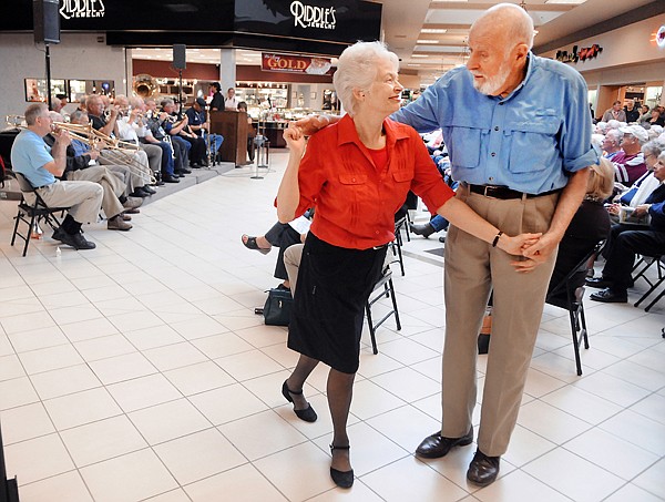&lt;p&gt;David and Suzanne Joseph of Falls Church, Va., dance at the
Kalispell Center Mall on Friday afternoon at a free concert by the
Rocky Mountain Rhythm Kings as part of the annual Glacier Jazz
Stampede. The couple has driven to Kalispell for the festival for
the last seven years. The festival continues today and Sunday at
the Red Lion Hotel and the Eagles Lodge.&lt;/p&gt;