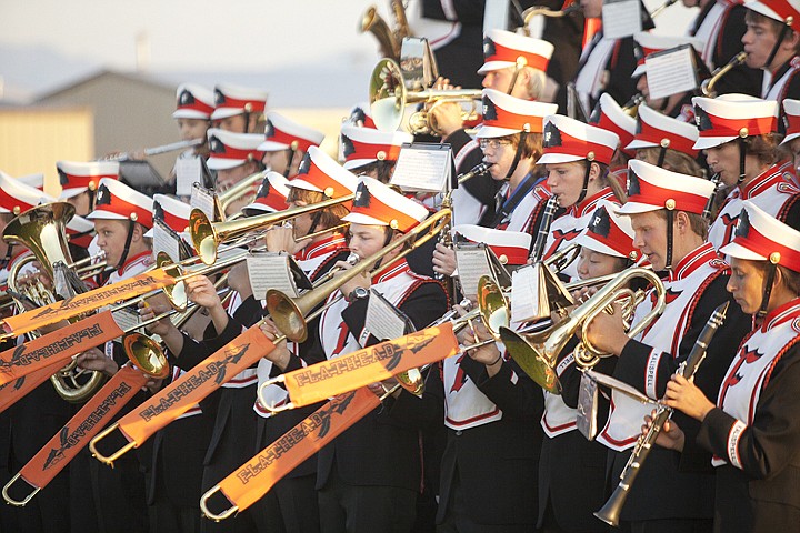 &lt;p&gt;The Flathead High School marching band plays before the start of
the crosstown football game at Legends Stadium.&lt;/p&gt;
