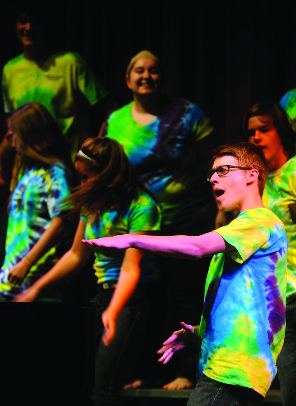 <p>Hunter Cripe performs "Thrashin' the Camp," during the Where the Wild Things Are concert program on Tuesday. The program celebrated the 50th anniversary of the Wilderness Act. (Aaric Bryan/Daily Inter Lake)</p>