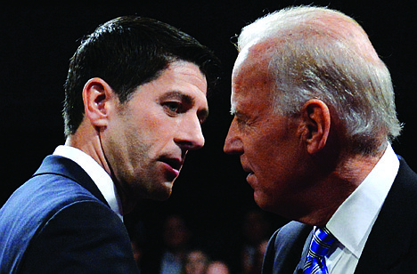 &lt;p&gt;Vice President Joe Biden and Republican vice presidential nominee Rep. Paul Ryan of Wisconsin shake hands after the vice presidential debate at Centre College, Thursday, Oct. 11, 2012, in Danville, Ky. (AP Photo/Pool-Michael Reynolds)&lt;/p&gt;