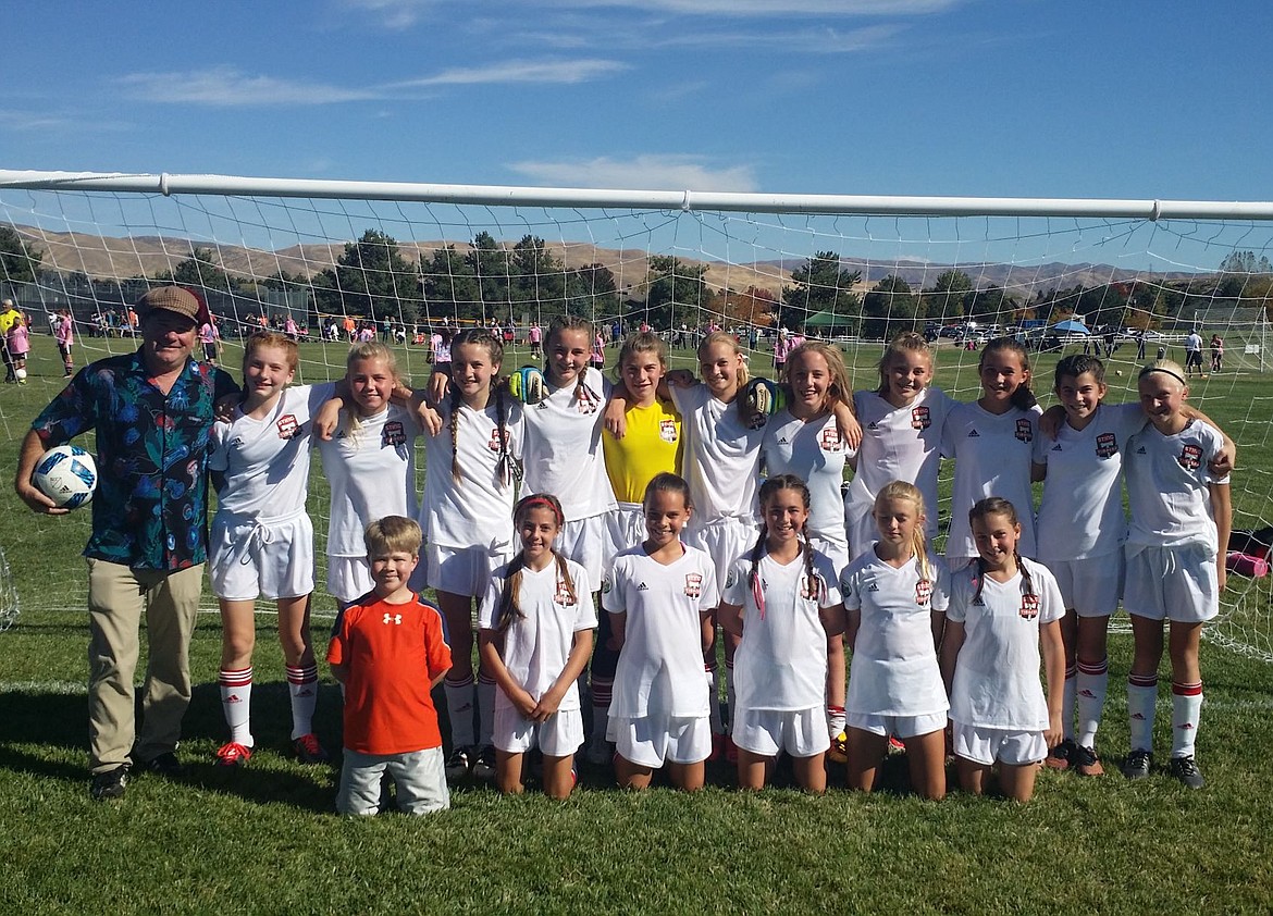 &lt;p&gt;Courtesy photo&lt;/p&gt;&lt;p&gt;The Coeur d'Alene Sting Timbers 04 Red girls soccer team won the Gem State Challenge Oct. 8-9 in Boise. In the front row from left are Gabby Roberts, Mia Carrico, Amy Corette, Olivia Wyatt and Shelbie Shriner; and back row from left, coach Glenn Kastrinos, Zoey Gephart, Kalena Flowers, Reagan Cherry, Lucy Evans, Danika Nowak, Molly Foster, Kylie Stone, Cooper Horton, Isabella Lucky, Ellie Morrisroe and McKenna Harris.&lt;/p&gt;