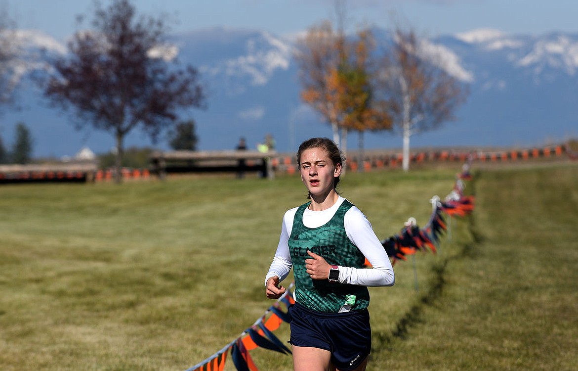 &lt;p&gt;Glacier's Annie Hill cruises to the finish line well in front of the rest of the competition during the Glacier Invitational at Rebecca Farm on Wednesday. (Aaric Bryan/Daily Inter Lake)&lt;/p&gt;