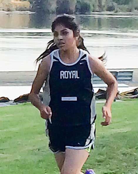 Elizabeth Gruadarrama of Royal set a personal best time in a 3-mile cross country run at the Wenatchee Invitational.