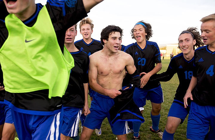 &lt;p&gt;The Coeur d'Alene Vikings and Lake City Timberwolves duked it out in boys soccer as they battled for the 5A Region 1 championship title on Wednesday, Oct. 12, 2016 at Lake City High School. After going into double overtime, Coeur d'Alene's Austin Garitone sneaked one past Lake City's goalkeeper, clinching the Viking's state playoff spot with a 3-2 victory. To purchase photo, please visit cdapress.com/photo&lt;/p&gt;