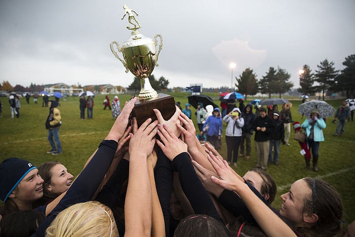 &lt;p&gt;Coeur d'Alene Charter and Timberlake High School girls soccer squads duke it out in the rain for the 3A Championship 1-2 title, Thursday, Oct. 13, 2016 at Lake City High School. Cd&#146;A Charter went up 3-1 in the 52nd minute when McAfee took a feed from Cunningham. Coeur d&#146;Alene Charter (13-3-1) will open state tourney play vs. Filer (8-4-1) next Thursday at 1 p.m. PDT at the Sunway Soccer Complex in Twin Falls.&lt;/p&gt;