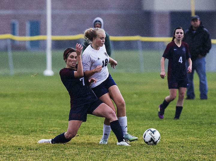 &lt;p&gt;Coeur d'Alene Charter and Timberlake High School girls soccer squads duke it out in the rain for the 3A Championship 1-2 title, Thursday, Oct. 13, 2016 at Lake City High School. Cd&#146;A Charter went up 3-1 in the 52nd minute when McAfee took a feed from Cunningham. Coeur d&#146;Alene Charter (13-3-1) will open state tourney play vs. Filer (8-4-1) next Thursday at 1 p.m. PDT at the Sunway Soccer Complex in Twin Falls.&lt;/p&gt;