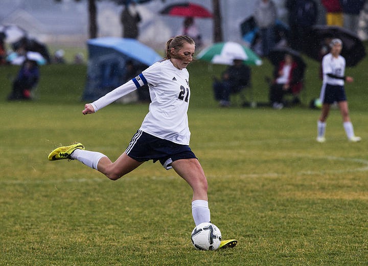 &lt;p&gt;Coeur d'Alene Charter and Timberlake High School girls soccer squads duke it out in the rain for the 3A Championship 1-2 title, Thursday, Oct. 13, 2016 at Lake City High School. Cd&#146;A Charter went up 3-1 in the 52nd minute when McAfee took a feed from Cunningham. Coeur d&#146;Alene Charter (13-3-1) will open state tourney play vs. Filer (8-4-1) next Thursday at 1 p.m. PDT at the Sunway Soccer Complex in Twin Falls.&lt;/p&gt;