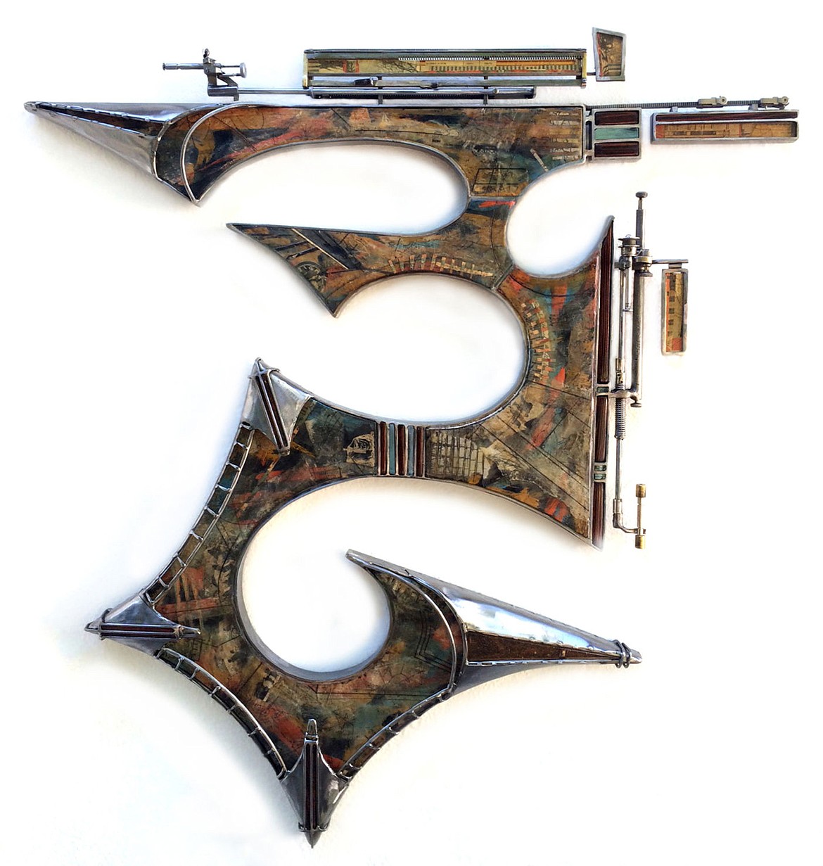 <p>Michael Horswills steel, encaustic, glass and paper piece Journey and many more will be presented alongside Allie Kurtz Vogts works in the Confluence exhibit, which opens today in the Art Spirit Gallery.</p>