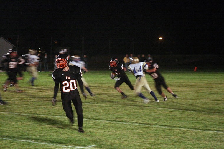 Jonathon Joner leads a convoy paving the way for Taylor Firestone.