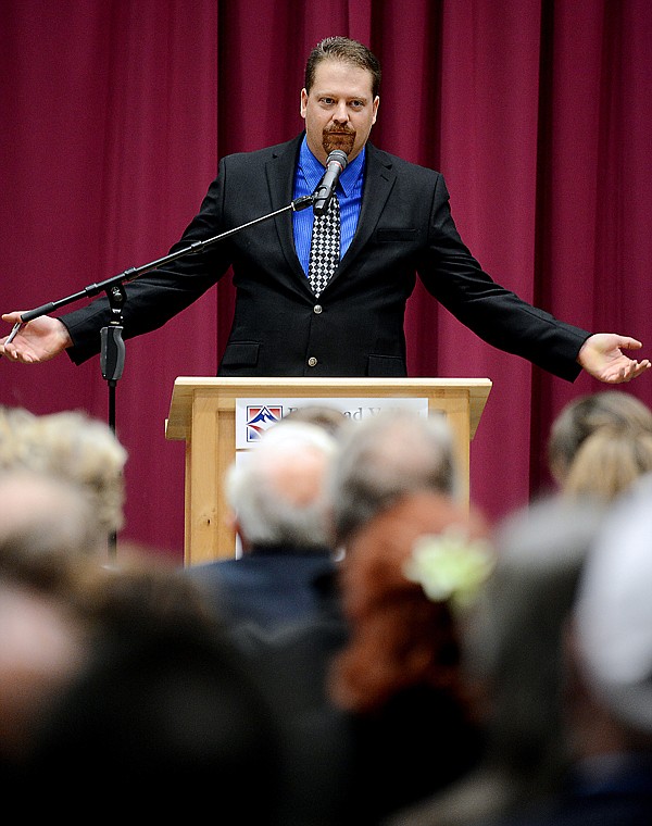&lt;p&gt;Libertarian candidate Dan Cox at the U.S. Senate Debate on Sunday at Flathead Valley Community College in Kalispell.&lt;/p&gt;
