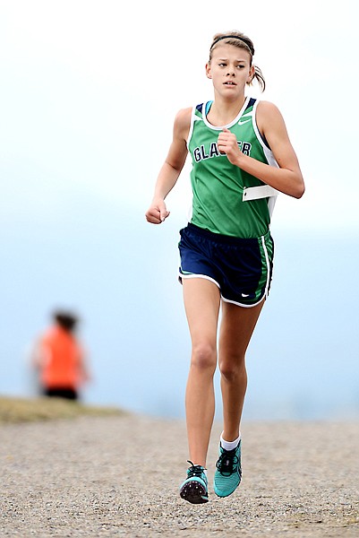 &lt;p&gt;Glacier freshman Bailey Smith leads the pack in cross country on Wednesday, October 16, in Kalispell. (Brenda Ahearn/Daily Inter Lake)&lt;/p&gt;