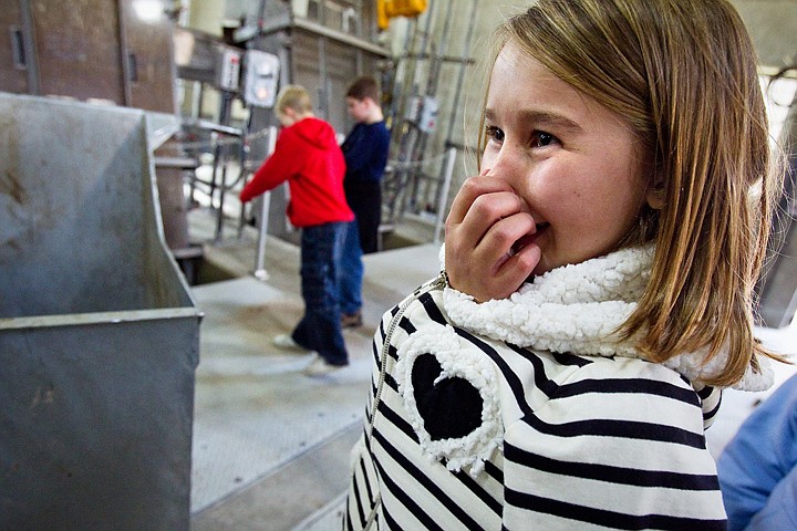 &lt;p&gt;SHAWN GUST/Press Abby Riley, a fifth-grader at Ramsey Magnet School of Science, plugs her nose to block the smell Wednesday while on a tour of the City of Coeur d'Alene Wastewater Treatment Plant. More than 100 fifth grade students are expected to participate in the field trip as part of the magnet school's science curriculum while studying two laboratory kits, &quot;Water and Land&quot; and &quot;Micro Worlds.&quot;&lt;/p&gt;