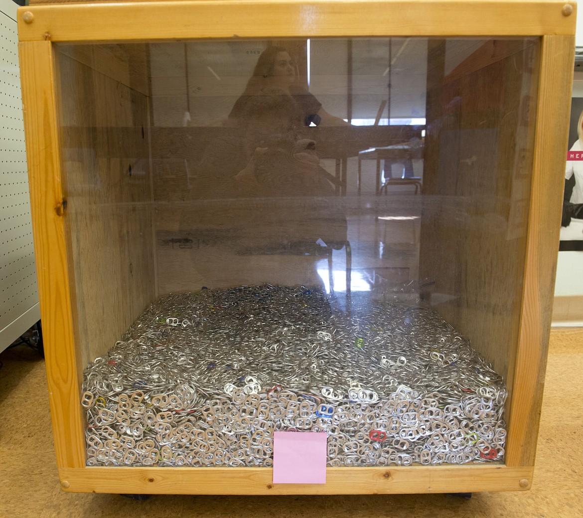 &lt;p&gt;The box where all the soda tabs are being kept after being counted.&lt;/p&gt;