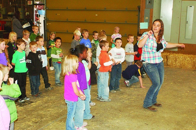 &lt;p class=&quot;p1&quot;&gt;Glacier High School senior Bailey Brubaker demonstrates a line dance to Edgerton Elementary students. Line dancing was one of many activities of Heritage Days led by vocational agriculture students.&lt;/p&gt;