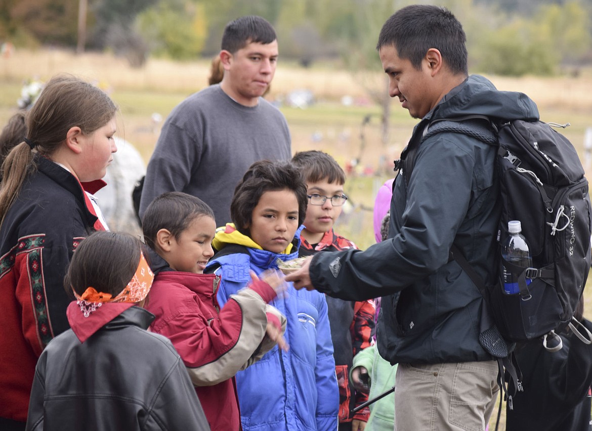 &lt;p&gt;&lt;strong&gt;STUDENTS FROM the Two Eagle River School participate in a smudge ceremony marking the beginning of the walk from Arlee to Stevensville on Oct. 13.&#160;&lt;/strong&gt;&lt;/p&gt;&lt;p&gt;&lt;strong&gt;&#160;&lt;/strong&gt;&lt;/p&gt;